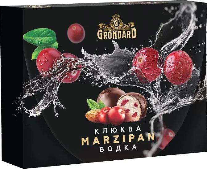  TM Grondard       (10186) Конфеты глазированные Марципановые Клюква и Водка, 98г  в Донском