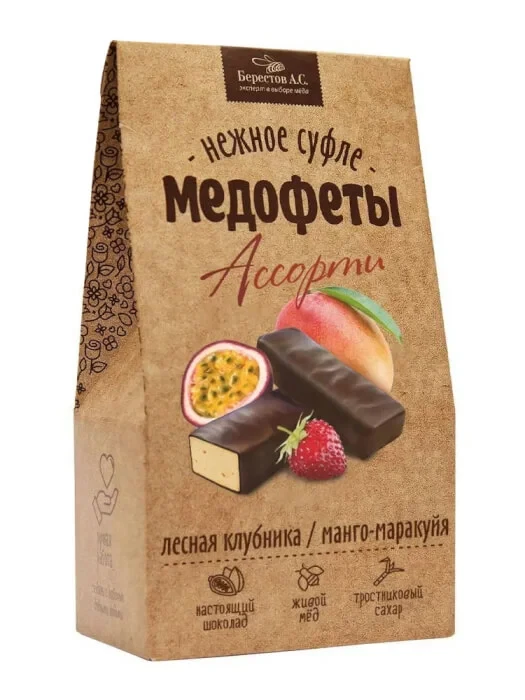 Берестов Медофеты Манго маракуйя и клубникой,150г    в Донском