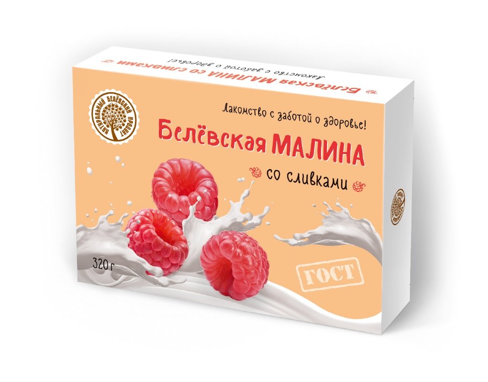  Малина со сливками Белёвская, 320г   в Донском