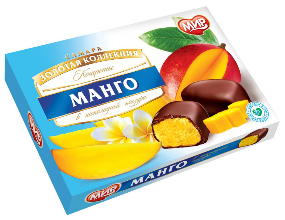  КФ МИР Манго-Кокос в шоколадной глазури 160г  в Донском
