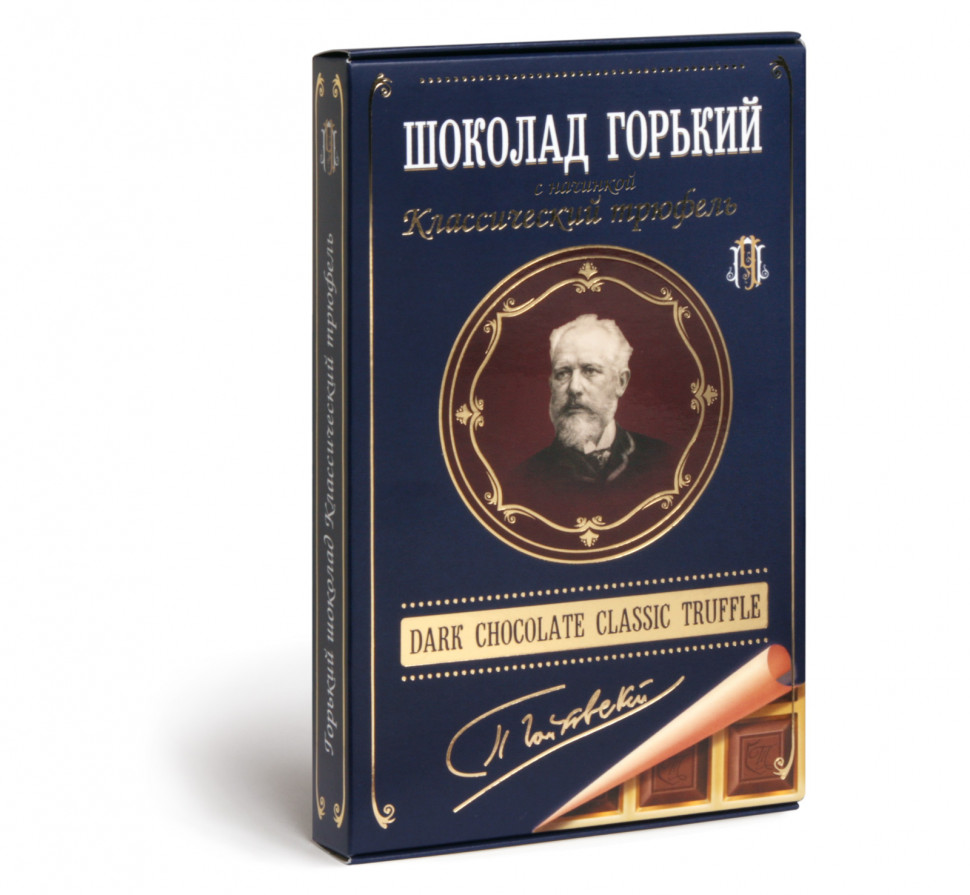  Фабрика Томер  Горький шоколад ТРЮФЕЛЬ классический (Чайковский), 112г в Донском